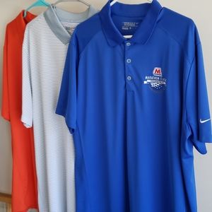 Lot of 3 Nike Golf Performance Dri-fit Polos